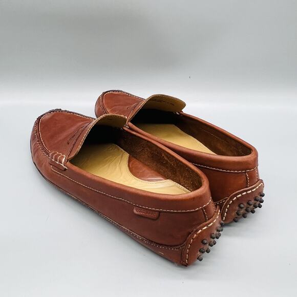 Cole Haan Shoes Mens 10.5 Brown Leather Driving Penny Loafers Comfort Casual